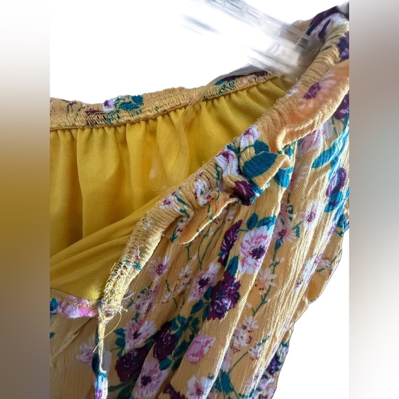 Peach Love California Off shoulder dress with attached long sleeves Size L - Picture 5 of 16